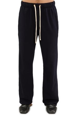 Les Tien French Terry Classic Pant in Navy at Nordstrom, Size Xx-Large
