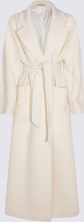 Tagliatore White Wool Coat