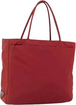 Prada Pre-owned Tote Bags, female, Red, Size: ONE SIZE Pre-owned Vintage Hand Bag