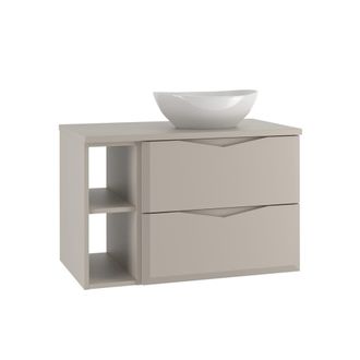 Petits Meubles Mueble lavabo 2 compartimientos estratificado 80.6cm