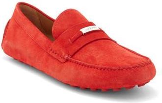 Ferragamo Suede Loafer in Red at Nordstrom Rack, Size 7.5