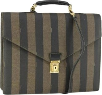 Fendi Pre-owned Plastic Handbag - Dames - Vintage Handtas - Bruin - ONE Size - Vintage