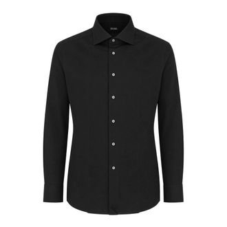 Ermenegildo Zegna Hombre, Camisas, Negro, Talla: 2XL