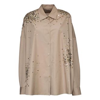 Dries Van Noten Shirts, female, Beige, Size: M Shirts