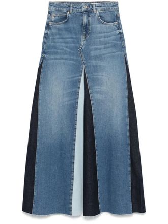 AG - Adriano Goldschmied Antibes midi skirt - women - Lyocell/Cotton/Elastane - 27 - Blue