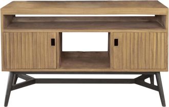 Wanda Collection Mueble doble de teca para lavabo 130 cm