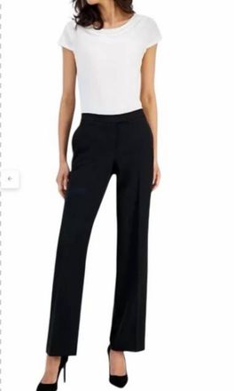 Kasper Womens Elegant Pants In Black