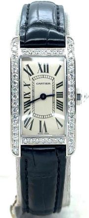 Cartier Pre-owned Cartier Tank Americaine Silver Dial Ladies Watch WB707331