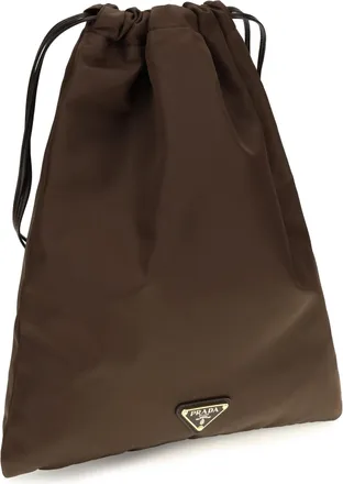 Prada Womens Wish Re-Nylon Clutch Bruciato Polyamide Clutches