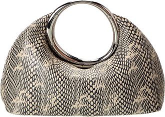 Jacquemus The Calino Small Snake-Embossed Leather Clutch
