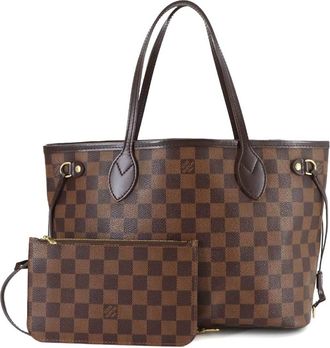 Louis Vuitton Brown Damier Canvas Ebene Damier Canvas Handbag Tote Bag (Pre-Owned)