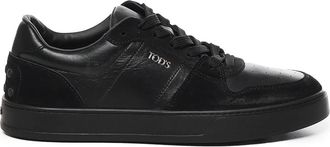 Tod's Zwarte Veterschoenen - Heren - Sneakers - Zwart - 40 EU - Schoenen