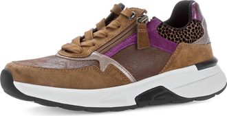 Gabor Womens Low-Top Trainers, Womens Trainers, Cognac Berry Combi 63, 6.5-7 UK