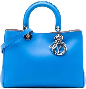 Dior Pre-owned Dior Medium Calfskin Diorissimo Tote ZDT7NPP96ZRHSCD5