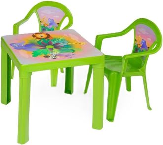 OEM Una Mesa Y Dos Sillas De Color Celad&oacute;n