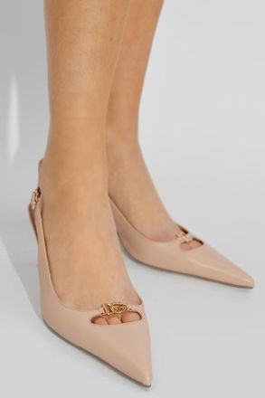 Dolce & Gabbana Leather Heeled Shoes, Womens, Pink