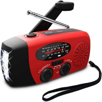 OEM Radio Solar Port&aacute;til, Radio De Emergencia Con Manivela, Radio Meteorol&oacute;gica Am/fm/noaa Con Dinamo, Bater&iacute;a Externa Recargable De 2000 Mah, Cargador Us