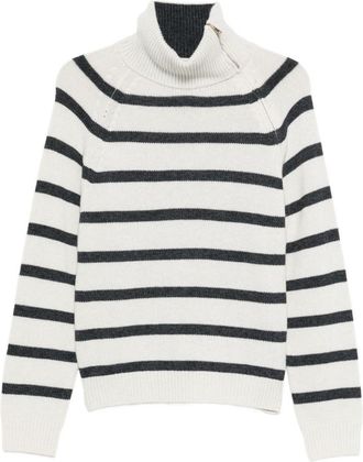 Semicouture Irmina Knitwear In Cashmere With Stripes