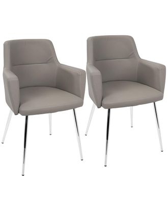 LumiSource Set Of 2 Andrew Dining Chairs