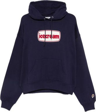 Icecream Icecream, Hoodies & sweatvesten, Heren, Blauw, L, Pullover Hoodie