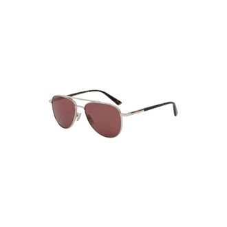 Gucci Zonnebrillen - Heren - Zonnebrillen - Grijs - 56 MM - Accessoires