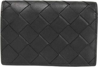 Bottega Veneta Pre-owned Wallets, female, Black, Size: ONE SIZE Pre-owned Vintage Card Case