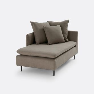 La Redoute Interieurs Omvormbare Longchair linnen/viscose L158 cm, Ivete