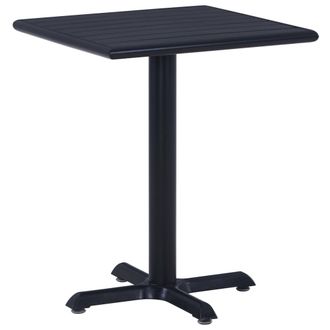 vidaXL Mesa De Jard&iacute;n Negra 60x60x75 Cm Vidaxl