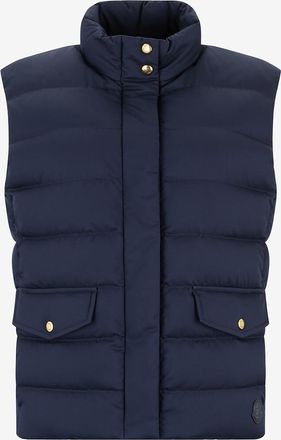 Moncler &Auml;rmellose Daunenjacke aus technischem Twill Besset