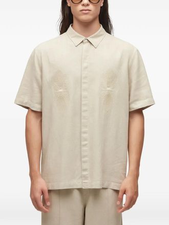 Osklen Overhemd met borduurwerk - Beige