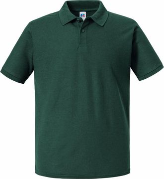 Russell Athletic Mens Authentic Pique Polo Shirt (Bottle Green) - Size X-Small