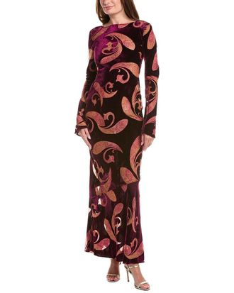 Retrof&ecirc;te Iona Velvet Burnout Dress