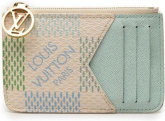 Louis Vuitton Pre-owned Stoffen Portemonnee - Dames - Vintage Accessoires - Groen - ONE Size - Vintage