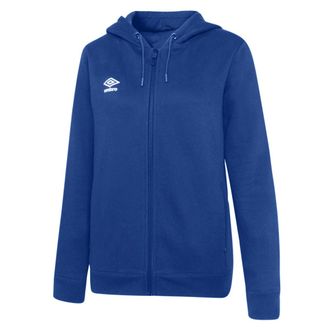 Umbro Dames/Dames Club Vrije tijd Hoodie met volledige rits (Koningsblauw/Wit)