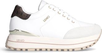 Liu Jo High Sole Sneakers - Dames - Sneakers - Wit - 40 EU - Leer - Schoenen