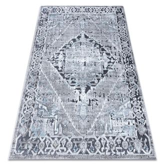 RugsX Rugsx - Alfombra Structural Sierra G6038 Tejido Plano Gris - Roset&oacute;n Blue 120x170 Cm