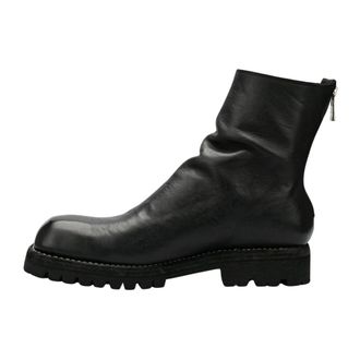Guidi Schoenen, Heren, Zwart, 46 EU, Leer, Square Toe Back Zip Boots