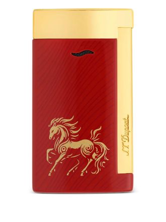 S.T. Dupont lacquered horse-motif lighter - unisex - Brass - One Size
