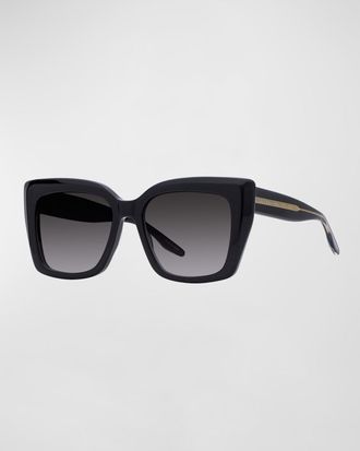 Barton Perreira Devine Square Acetate & Titanium Sunglasses
