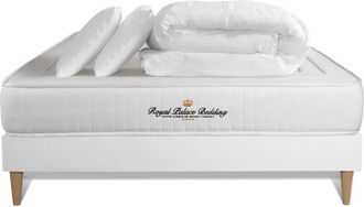 Royal Palace Bedding Pack colch&oacute;n blanco espuma viscoel&aacute;stica 140 x 190