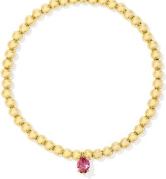 Kendra Scott Womens Caitlin Stretch Bracelet In Gold Pink