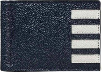 Thom Browne Money Clip Wallet W/ Side 4 Bar Stripes