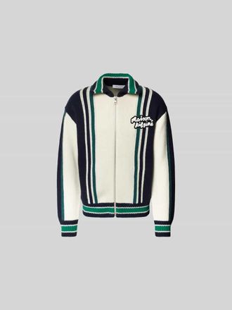 Maison Kitsun&eacute; Jeansjacke mit Knopfleiste in Multi Stylebop, Gr&ouml;&szlig;e S
