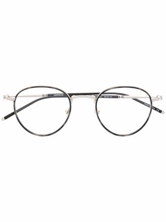 Montblanc round-frame glasses - Black