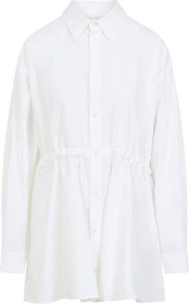 Balenciaga Shirts, female, White, Size: XS Hourglass Shirt Dress