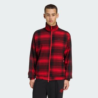 adidas Mens adidas FIREBIRD TRACK TOP TARTAN
