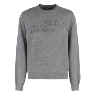 Dolce & Gabbana Heren, Truien, Grijs, Maat: M Wol