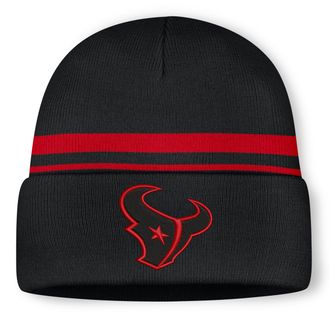 Nike Houston Texans Primetime Utility Nike Mens NFL Cuffed Beanie in Black | NF40053Y9H-10L