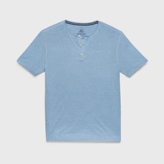 Surfside Supply Co. Sean Jersey Henley in Cendre Blue at Nordstrom, Size X-Large