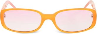 Casablanca rectangle-framed sunglasses - Orange